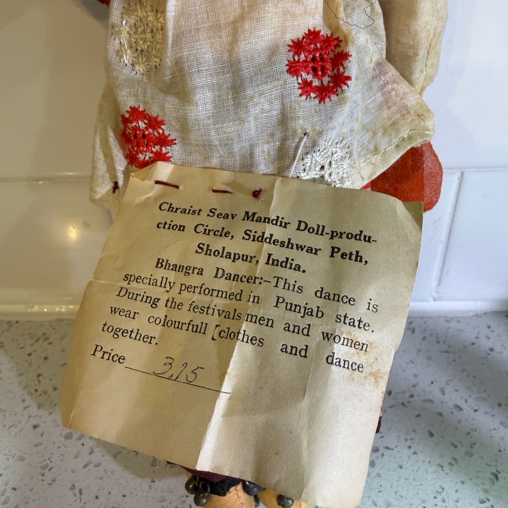 Rare Vintage Doll Bhangra Dancer - Picture 3 of 4